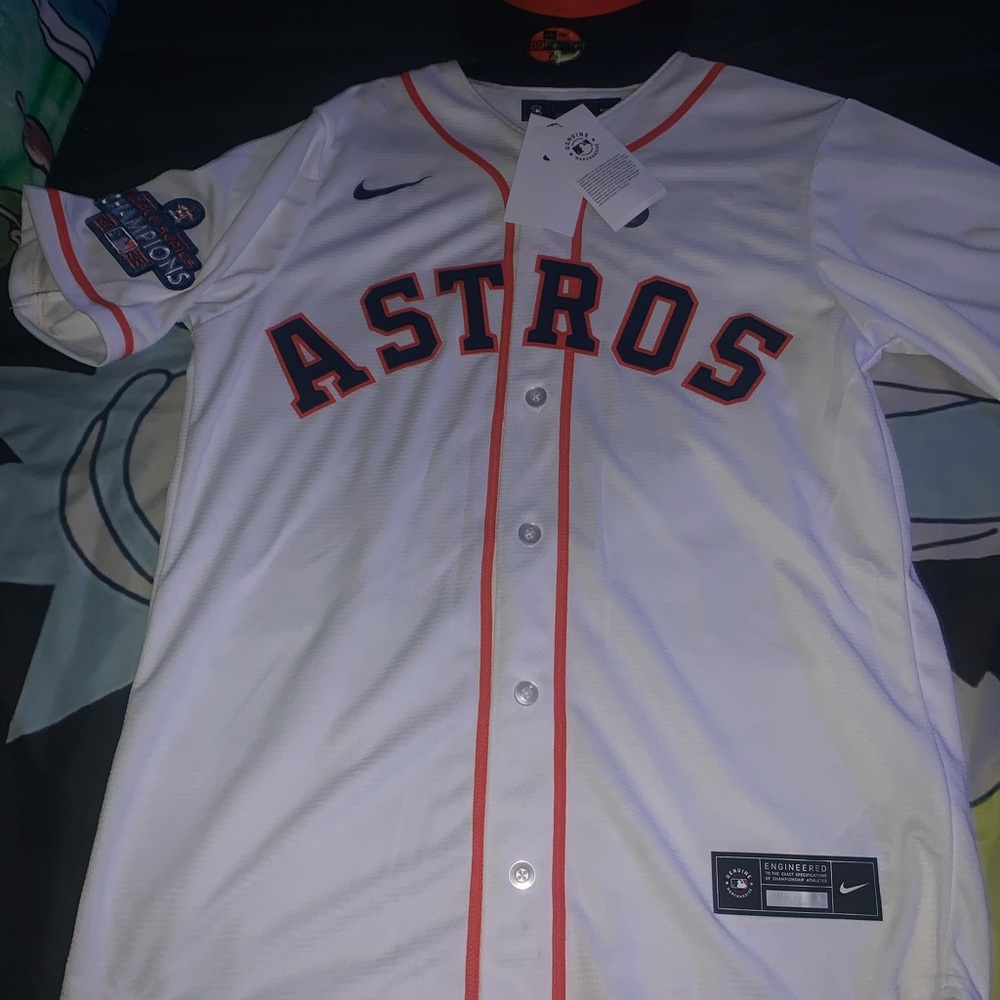 Astros MLB jersey and Fitted Hat